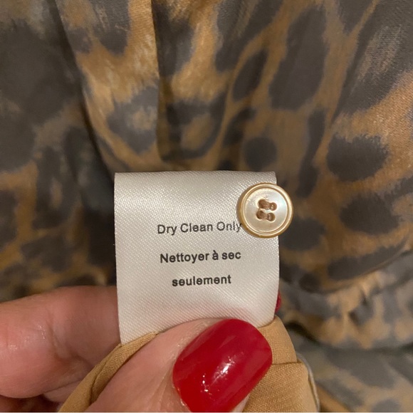 BABATON Aritzia Wilkes Leopard Print 100% Silk Dress - Picture 10 of 11